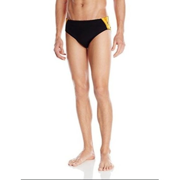 TYR Sport Men's Atlas Blade Splice Racer Swimsuit Brief Size 34(L) Swimwear NWT